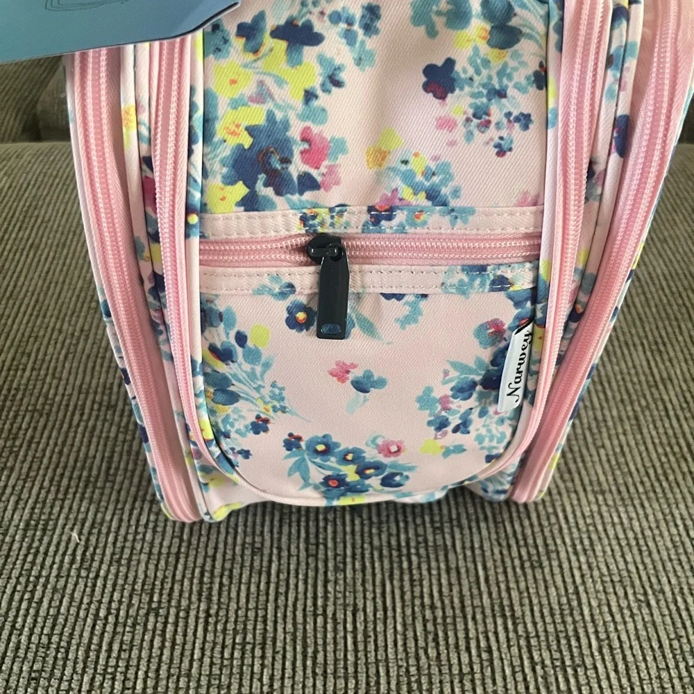 Floral Pink Travel Bag/ makeup bag